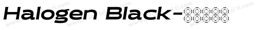 Halogen Black字体转换